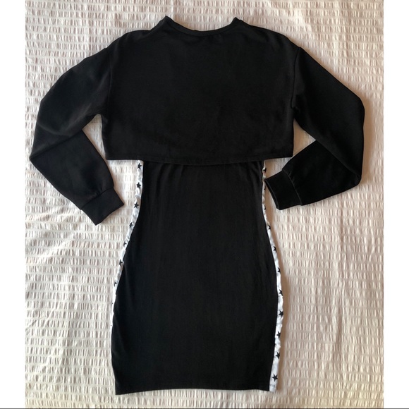 Two Piece Matching Body Con Dress & NY Sweater - Picture 2 of 14